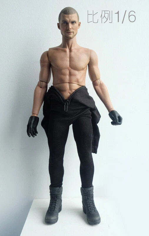 D4-2 1/6 Scale Black Jumpsuit Clothing Model For 12" Male Figure Doll Toys - Image 3 of 3