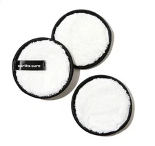 Reusable Makeup Remover Cleansing Pads from Earths Cure Microfiber Set of 3 New