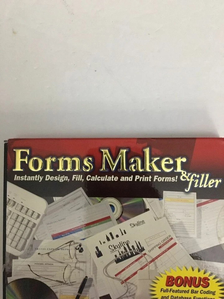 Forms Maker & Filler(PC,2007)New. for W98, ME, W2000 & WindowsXP-RARE-SHIPS N 24 - Image 2 of 4