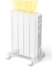 Plug-in Electric Wall Heater 800W Portable Convection Panel Heaters for Bathroom