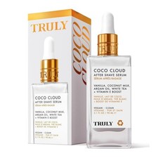 Truly Coco Cloud After Shave Serum Argan Oil Coconut Vanilla Vegan 3.1 oz