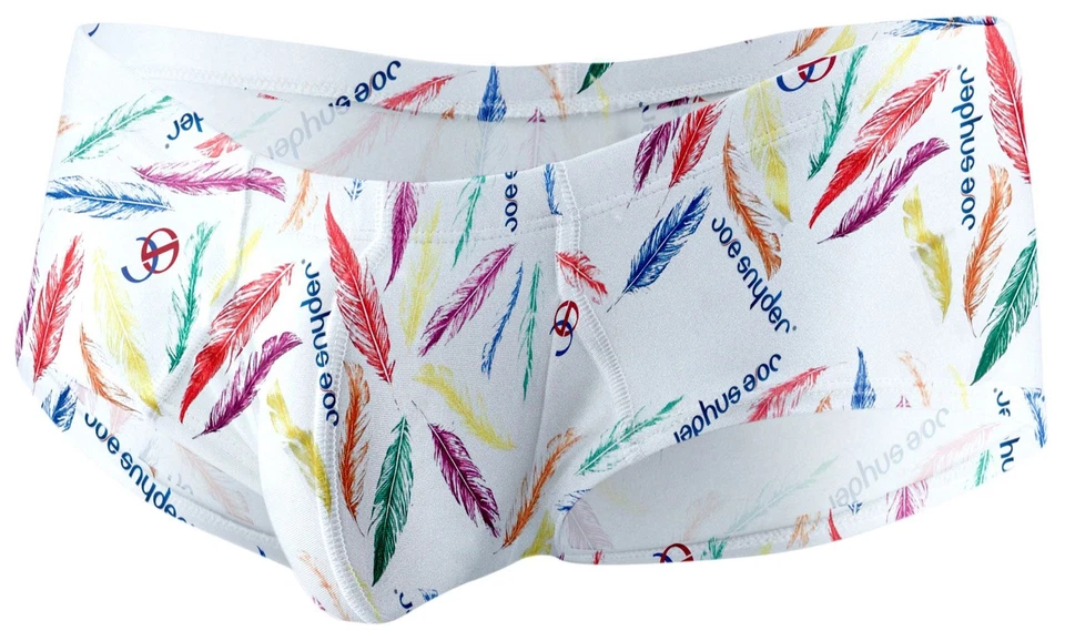 Joe Snyder Feathers Cheek Boxer 13: Micro Shorts Men's Trunk Briefs for Males — 第 3/4 张图片
