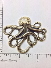 47463        Brass Oxidized Large Octopus Jew...