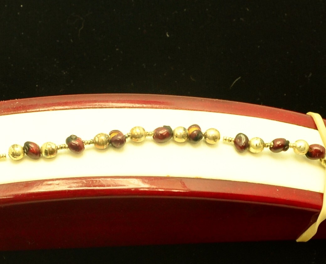 STERLING SILVER NICE MULTI COLORED STONE BRACELET… - image 1