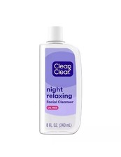 3 Pack of Clean and Clear Night Relaxing Oil-Free Night Face Wash, 8 fl. oz