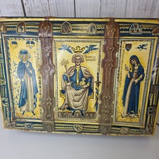 Vintage E Otto Schmidt Lebkuchen Tin Nuremberg Germany Collectible Cookie Box