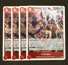 One Piece - X.Drake OP14-016 Foil Playset (x4) - The Azure Sea's Seven
