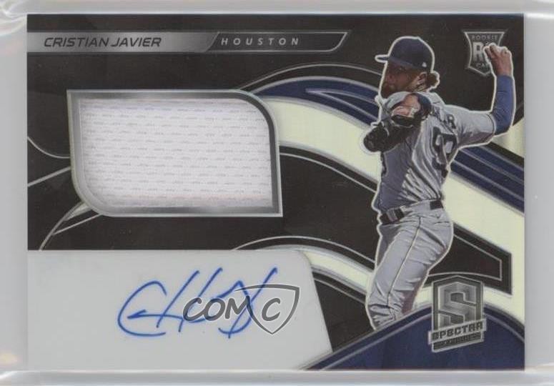 2021 Panini Spectra Rookie Jersey /199 Cristian Javier #104 Auto RC 0hk3