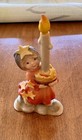 Anri wooden figure, girl with candle and stars — photo 1