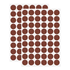 2 Sheets Screw Hole Stickers 21mm 54 in 1 Self-Adhesive Stickers, Maroon