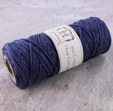 Dark Blue Hemp Cord 20 1mm from Hemptique 100 Jewelry Crafts HM40-2 