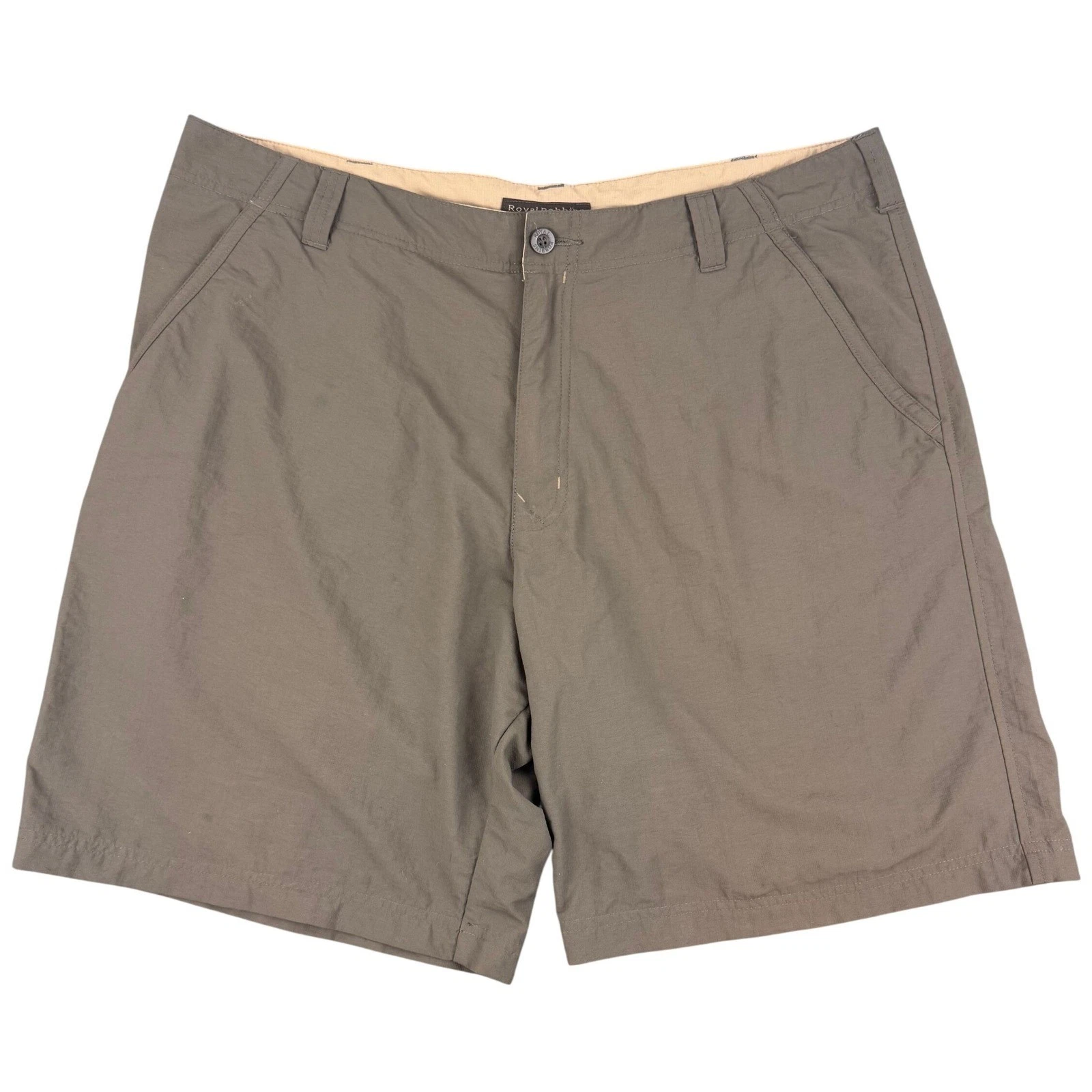 Royal Robbins Shorts Mens 40 *ACTUAL 39x8.5 Olive Green Nylon Hiking Outdoor