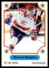 1991-92 7th Inning Sketch WHL Maurice Meagher Lethbridge Hurricanes #345