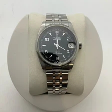 Tudor Prince Date 72000 Black Dial 32mm Automatic Unisex Watch Arabic Number