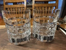 SCOTCH BOURBON LIQUOR COCKTAIL HIGHBALL OLD FASHIONED ROCKS BAR GLASSES SET OF 2
