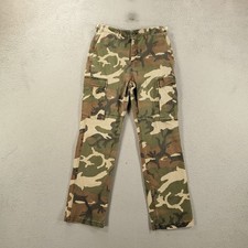 Good American Camo Pants Womens 4 27 Fatique Green Uniform Cargo Adjustable