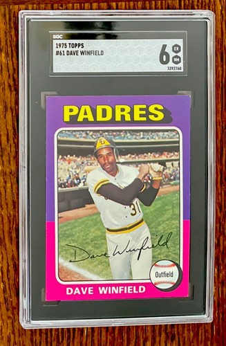 1975 Topps Dave Winfield SGC 6 San Diego Padres HOF Baseballkarte