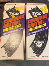TYCO Command Control Racing Track 9" CURVE Pair 4 6433 2 Boxes Vintage NOS
