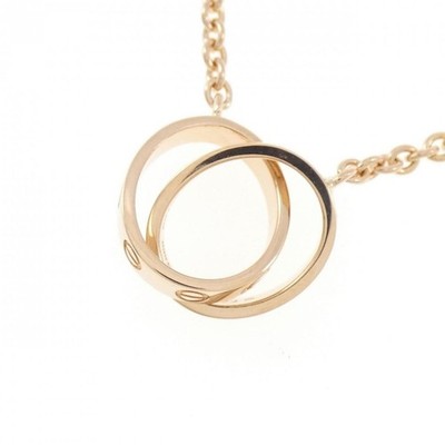 Cartier Baby Love K18 Pink Gold Length 44cm Necklace Pre Owned [B0522]
