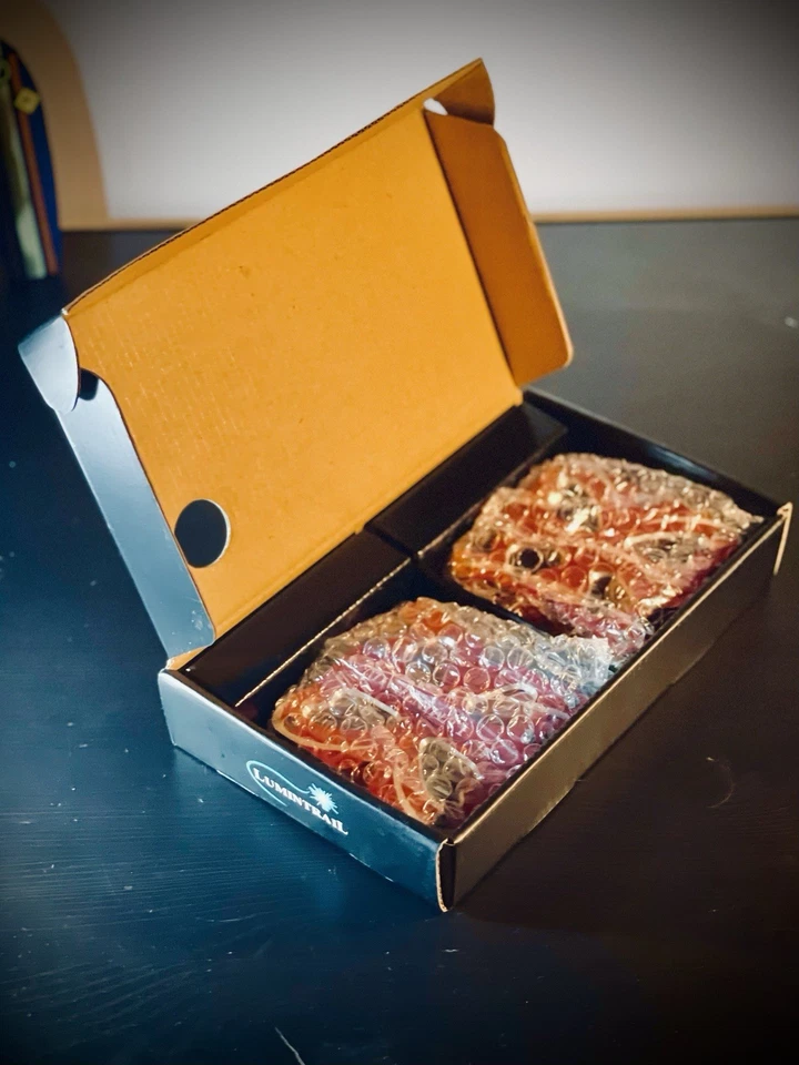 4 pares de pedales de plataforma de aluminio CNC rojos Lumintrail MTB BMX bicicleta plana Foto 2 de 4