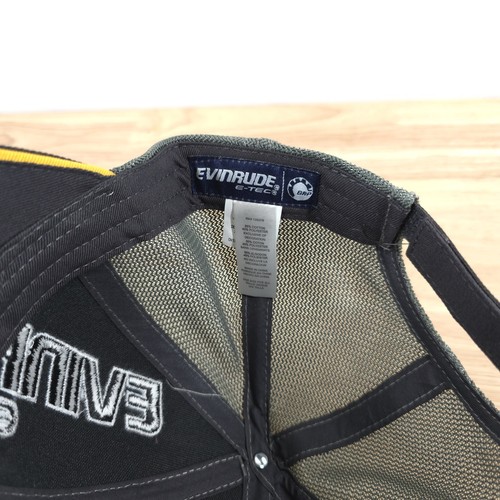 Evinrude E-Tec Baseball Mütze Kappe schwarz gelb BRP verstellbar Neu mit Etikett - Bild 7 von 7