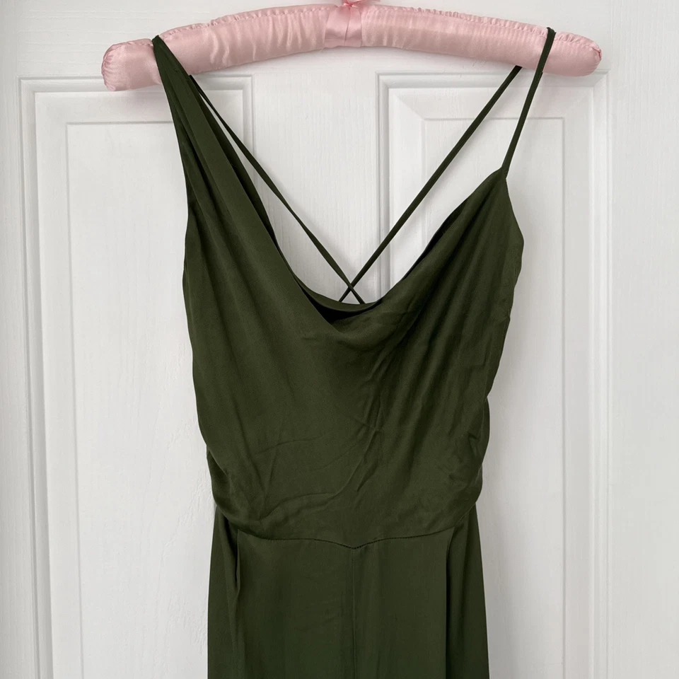 Mono Anthropologie Pierna Ancha Sedoso Espalda Abierta Invitada Boda Talla 8 Foto 3 de 4