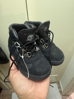 VTG TIMBERLAND FIELD BOOTS BABY 8 months black suede NEW