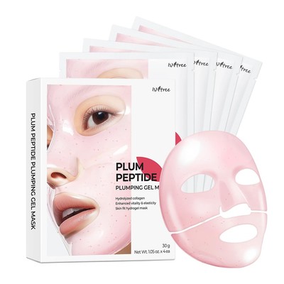 [ISNTREE] Plum Peptide Plumping Gel Mask - 1pack (4pcs)
