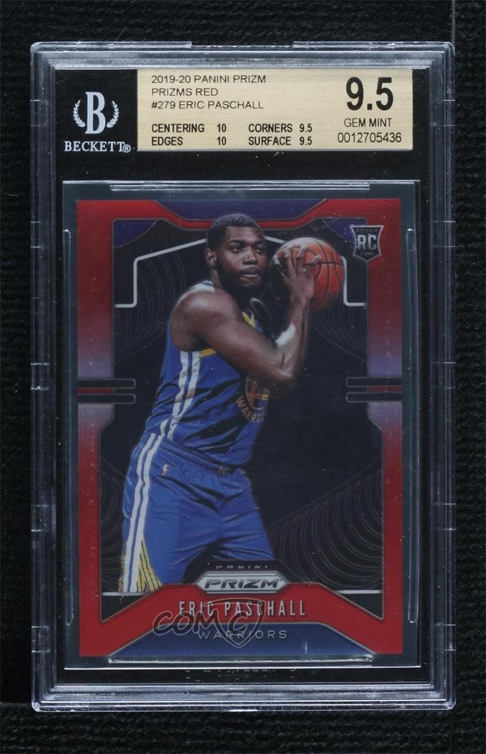 2019-20 Panini Prizm Rookie Red 22/299 Eric Paschall #279 BGS 9.5 GEM MINT v9t