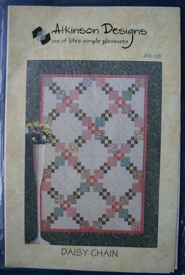 DAISY CHAIN Quilt Pattern Lap & Queen Sizes Terry Atkinson Designs ATK-125 1999