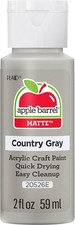 Apple Barrel Acrylic Paint in Assorted Colors 2 Ounce , 20526 Country Grey
