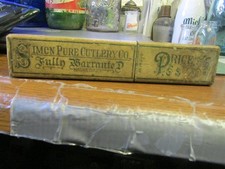 Vintage Simon Pure Cutlery Co. Straight Razor Box Only Germany