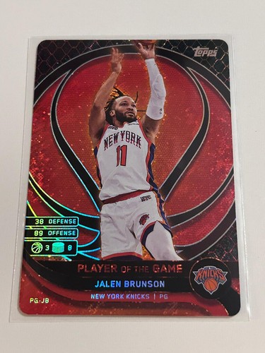2025-26 Topps Match Attax #PG-JB Jalen Brunson Player of the Game Knicks