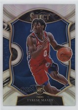 2020-21 Panini Select Concourse Silver Prizm Tyrese Maxey #81 8sr