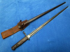 ESPADA MILITAR BAYONETA Y VAINA ORIGINAL VINTAGE BELGIUM M1916 CON RANA
