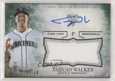 2015 Triple Threads Unity Jumbo Relics Emerald 25/50 Taijuan Walker Auto 8k4