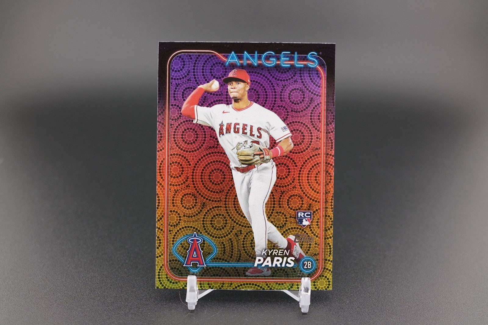 2024 Topps Series 2 Kyren Paris Rookie(RC) Holiday Parallel #549 *SP* Angels