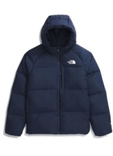 The North Face Navy Hooded Down Puffer Kids Jacket Size 12/Large
