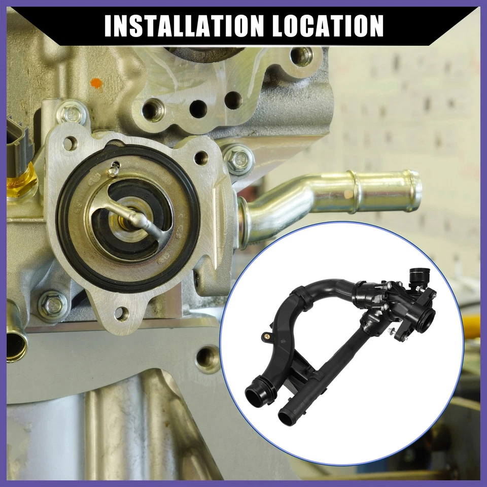 Engine Coolant Thermostat Housing Assembly for Mercedes-Benz E300 08-21 - Image 2 of 4