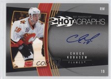 2006-07 Fleer Hot Prospects Hotagraphs Chuck Kobasew #H-KO Auto 0a4