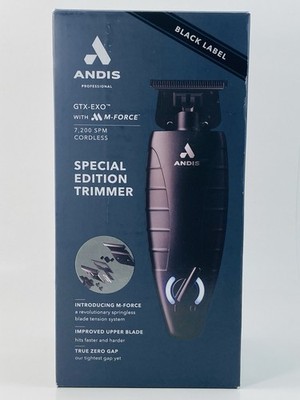 Andis GTX-EXO Black Label M-Force Cordless Trimmer 7200 SPM Tested Complete