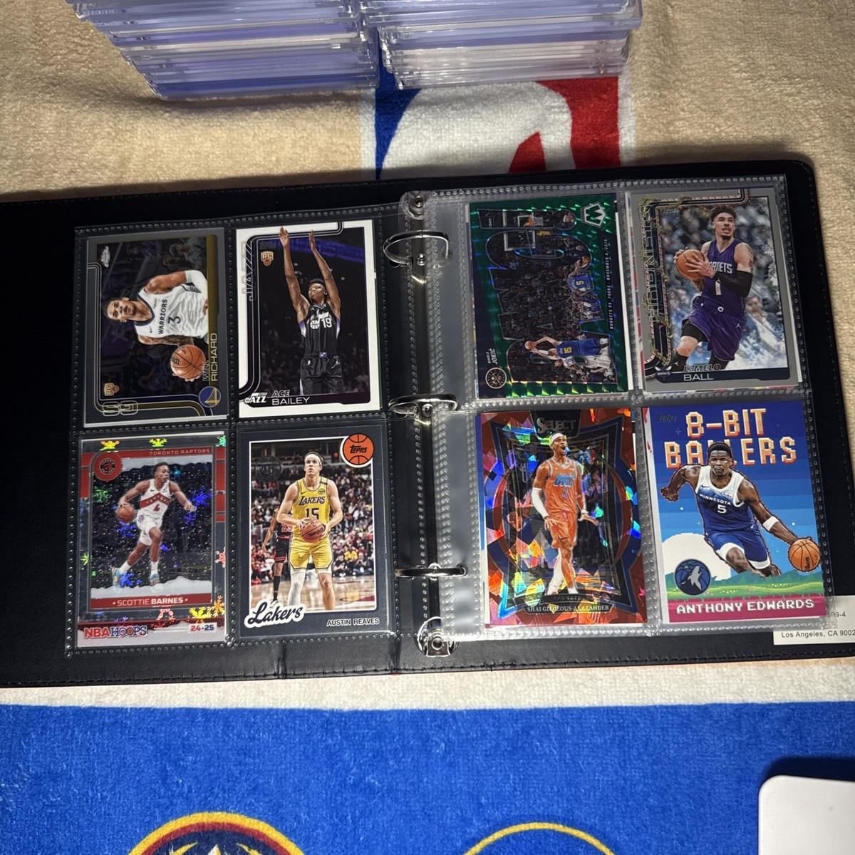 Lot Of 80 NBA Cards And 2026 Topps Collectors Kit Binder - Rookies