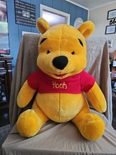 Vintage Mattel Disney Winnie The Pooh 20" Plush Large Stuffed Animal Arcotoys