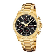 Montre Chronographe Noire Intemporelle Pour Homme Festina F20705/4