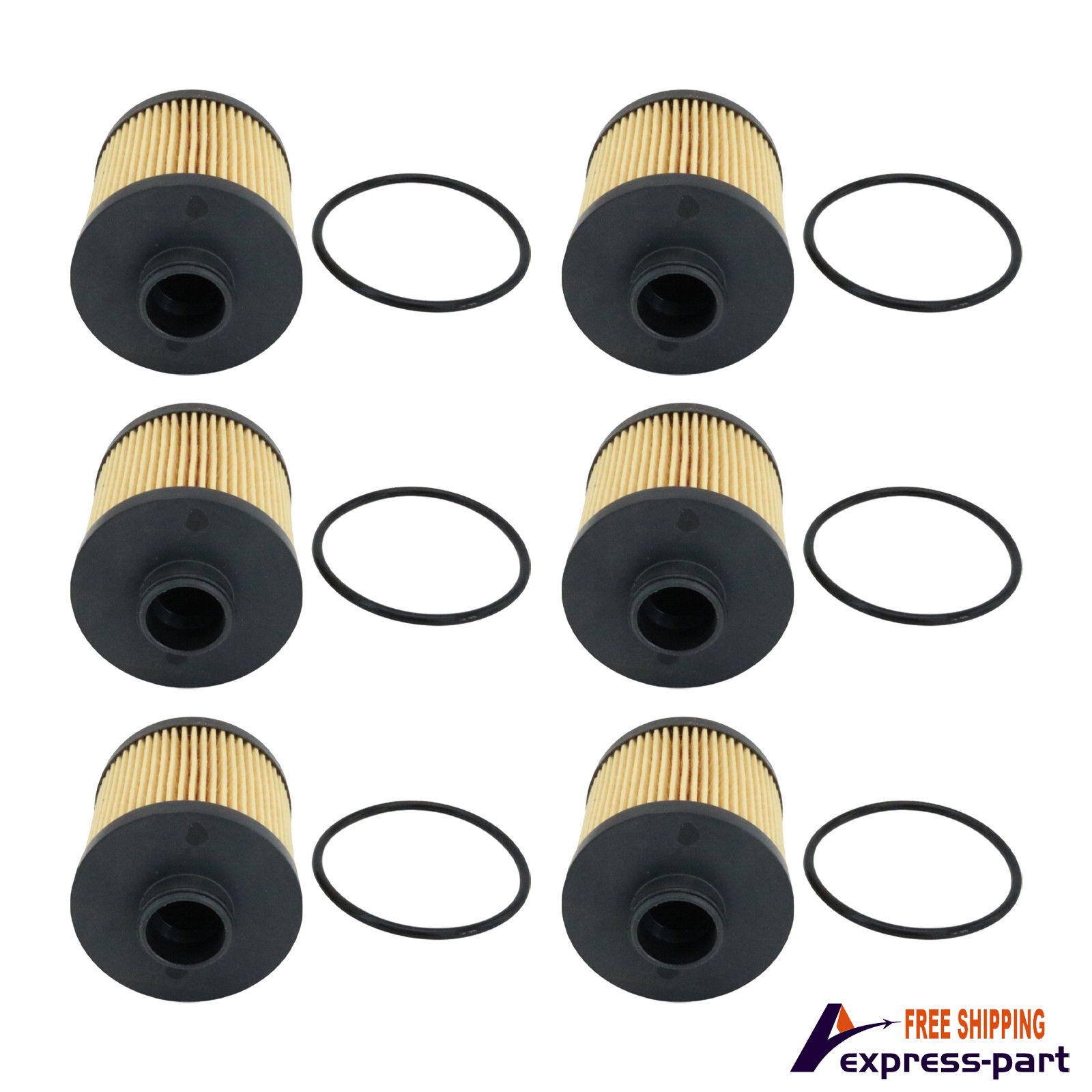6Sets For Lamborghini Gallardo Spyder Coupe Superleggera SE Base Nera Oil Filter