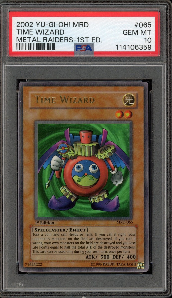 Yu-Gi-Oh! Time Wizard Metal Raiders 1st Edition Ultra Rare MRD-065