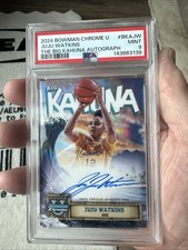 2024 BOWMAN CHROME U JUJU WATKINS THE BIG KAHUNA AUTOGRAPH PSA 9