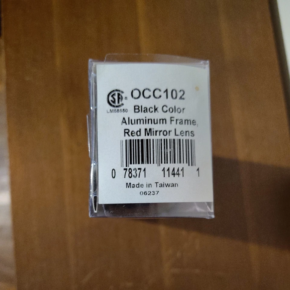 Gafas de sol Orange County Choppers gafas de seguridad AOS Z87 rojo espejo abrigo rígido Foto 3 de 4