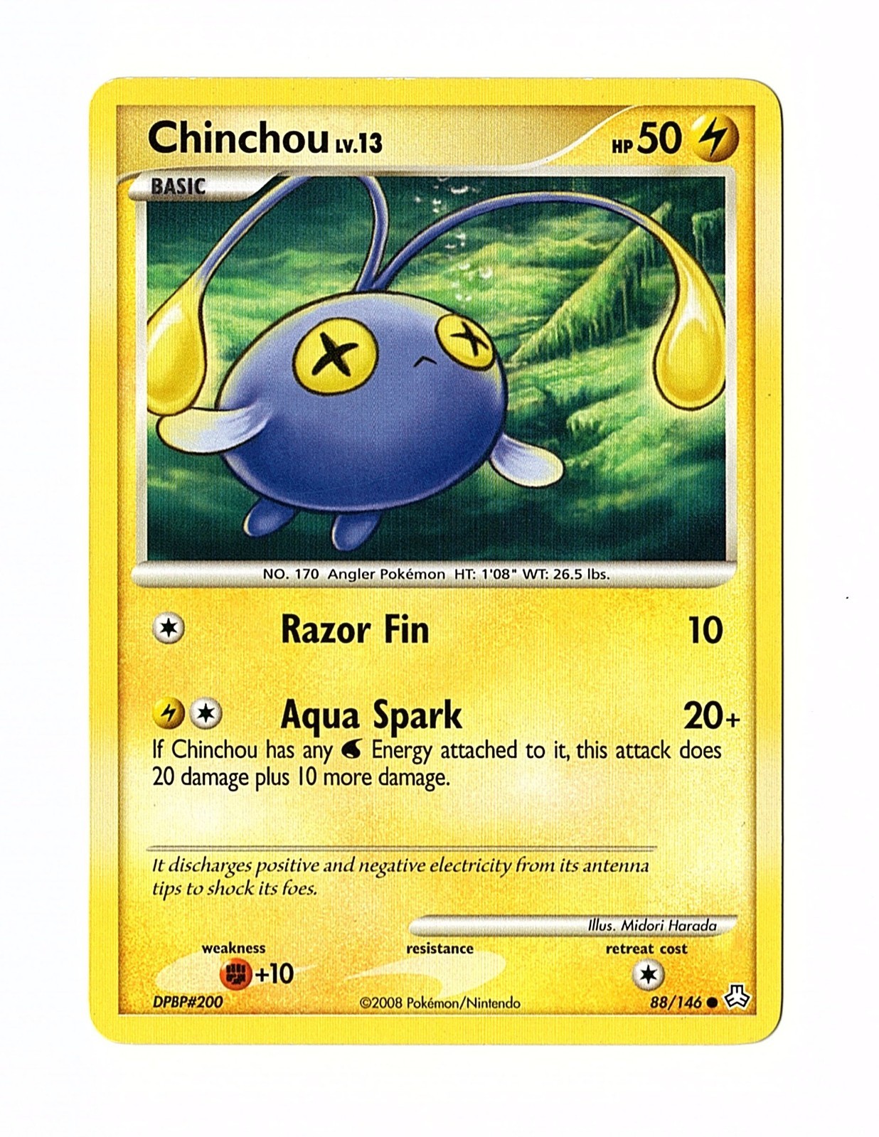 Chinchou 88/146 Legends Awakened Regular - Pokemon Card LP