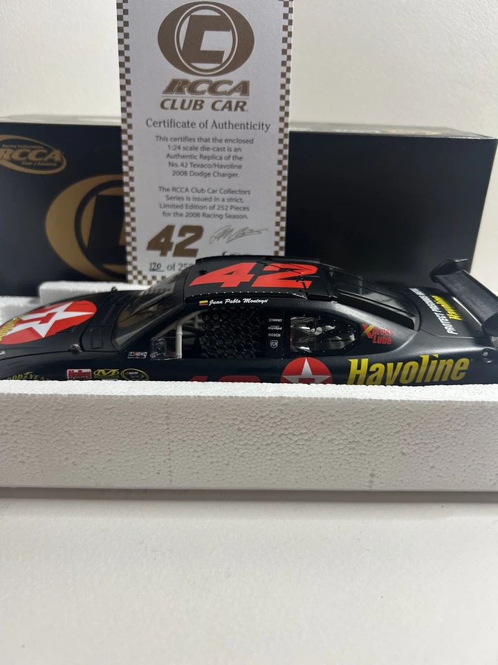 RARO! Cargador Juan Pablo Montoya #42 Texaco/Havoline 2008 RCCA Club 120 de 252  Foto 2 de 4
